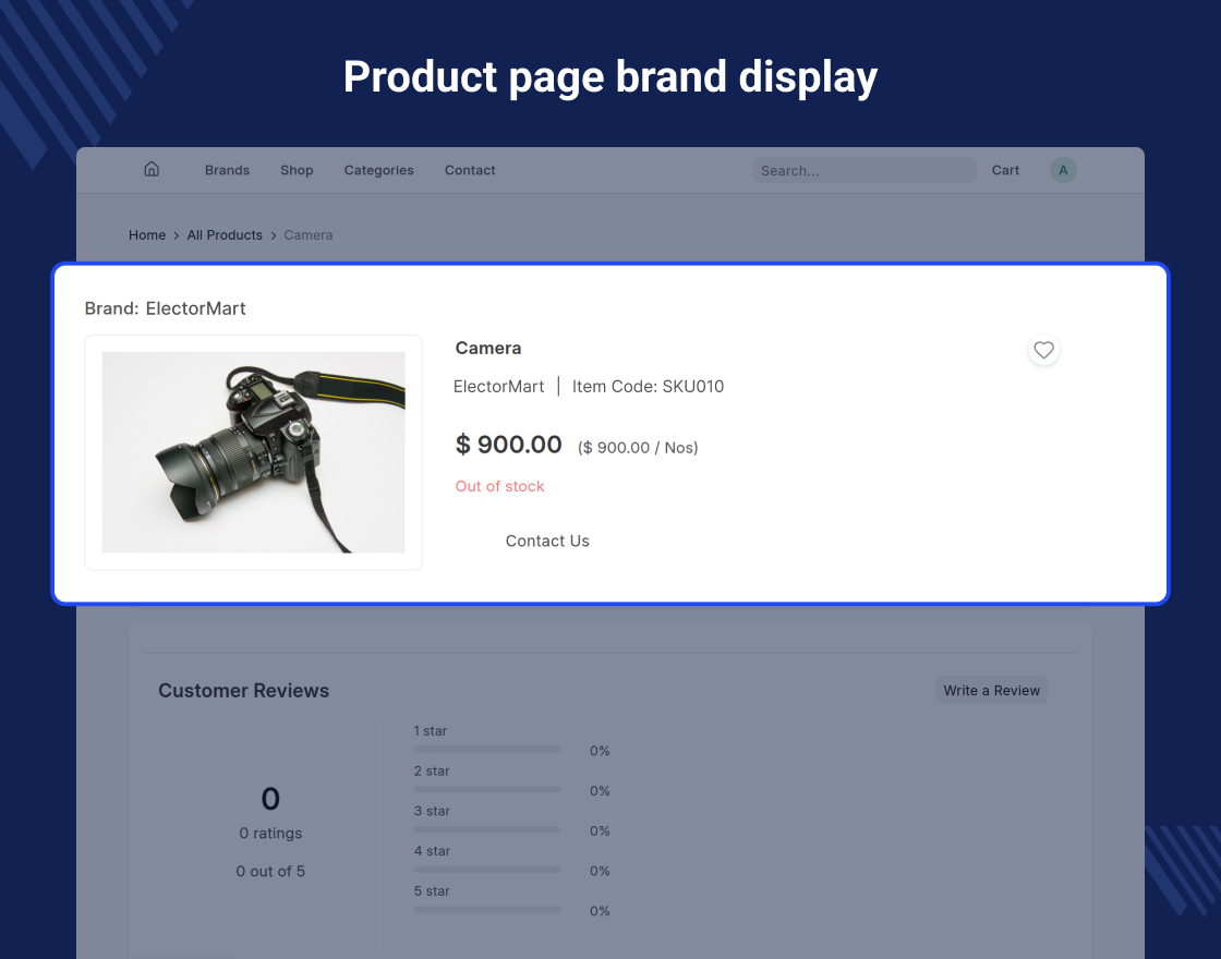 ERPNext Website Product Brand