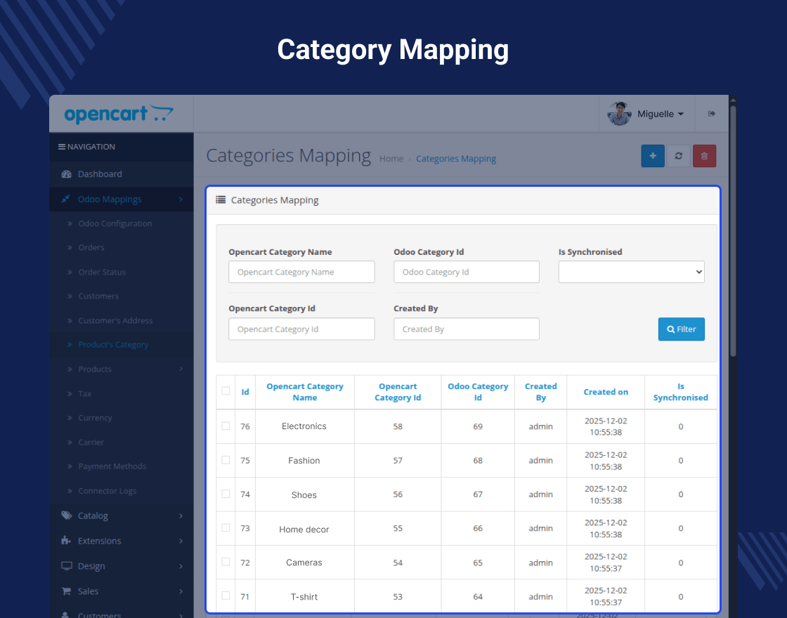 Odoo SaaS Opencart Connector