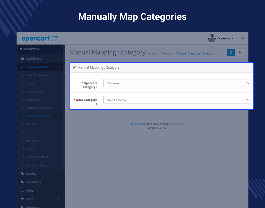 Odoo SaaS Opencart Connector