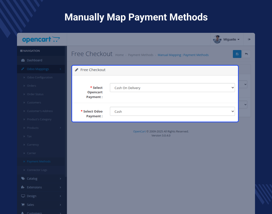 Odoo SaaS Opencart Connector