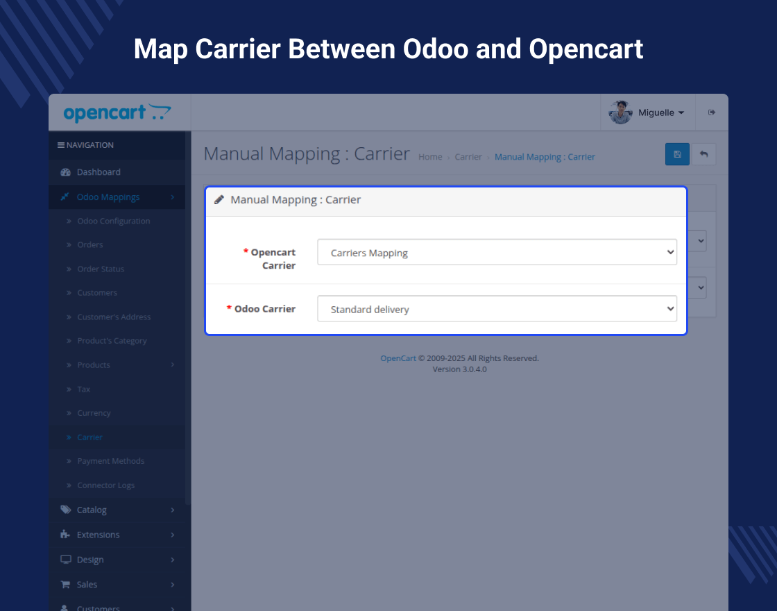 Odoo SaaS Opencart Connector
