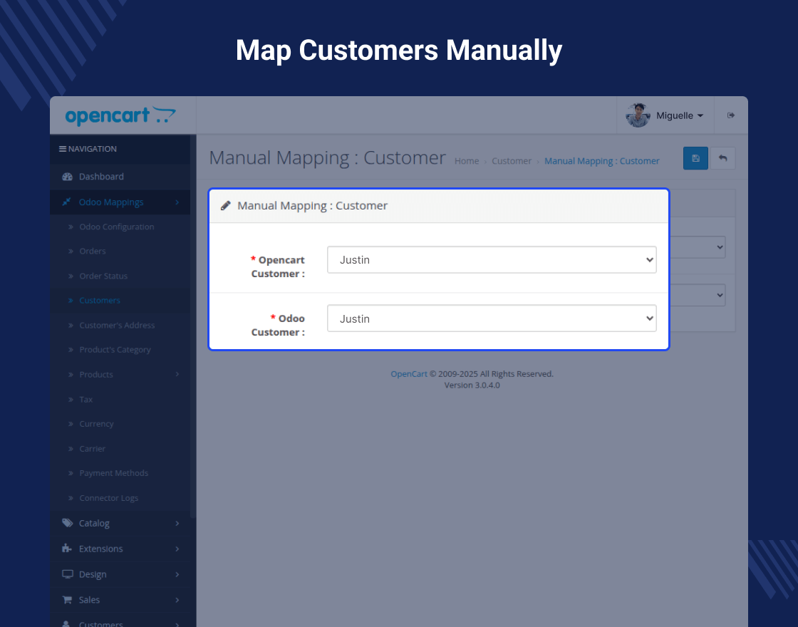 Odoo SaaS Opencart Connector