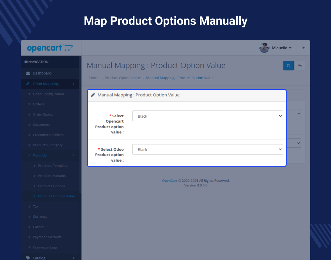 Odoo SaaS Opencart Connector