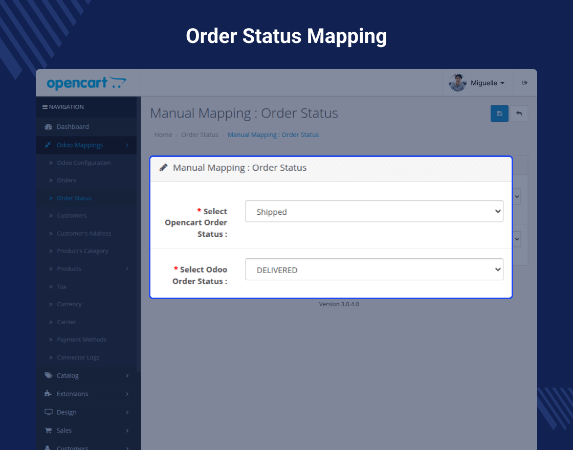 Odoo SaaS Opencart Connector