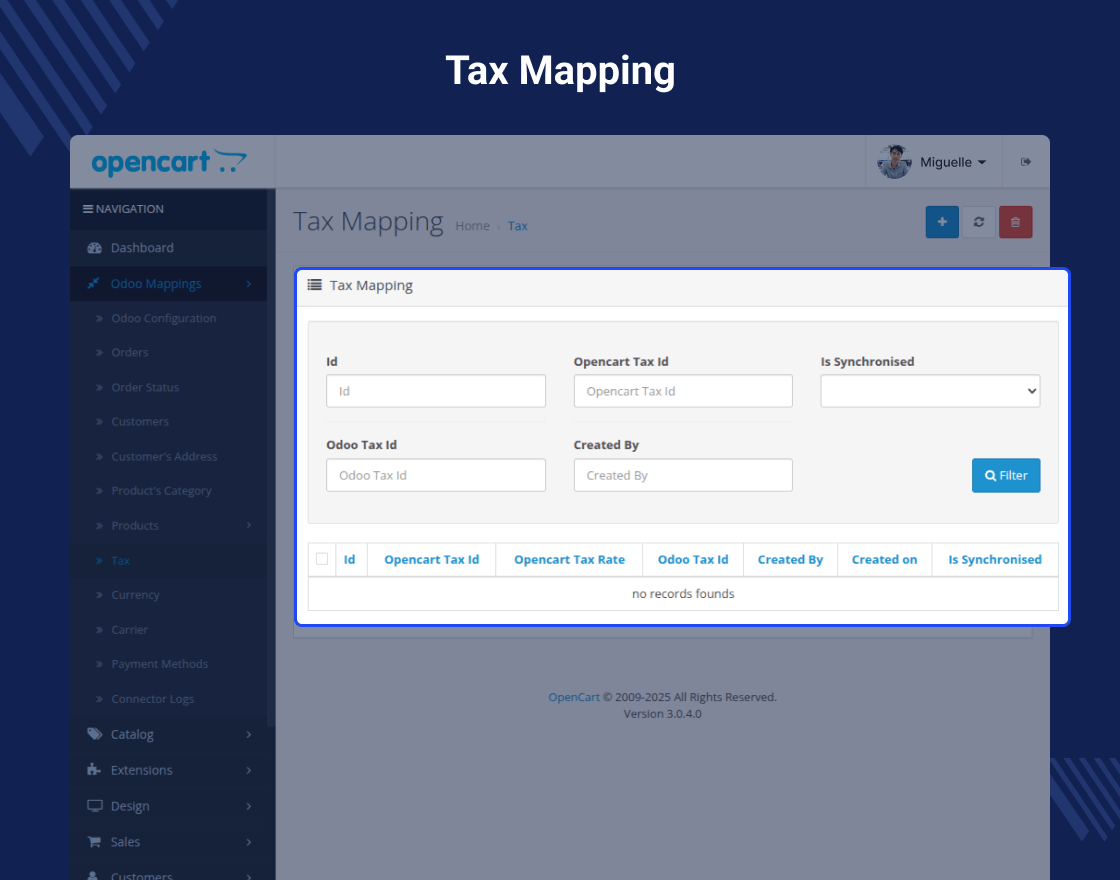 Odoo SaaS Opencart Connector