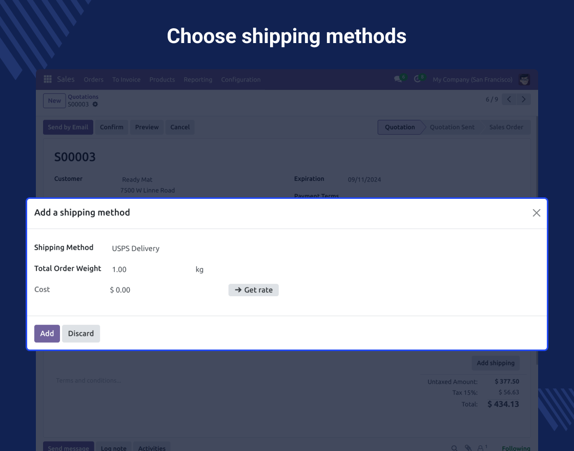 Odoo USPS Shipping Integration OAuth 
