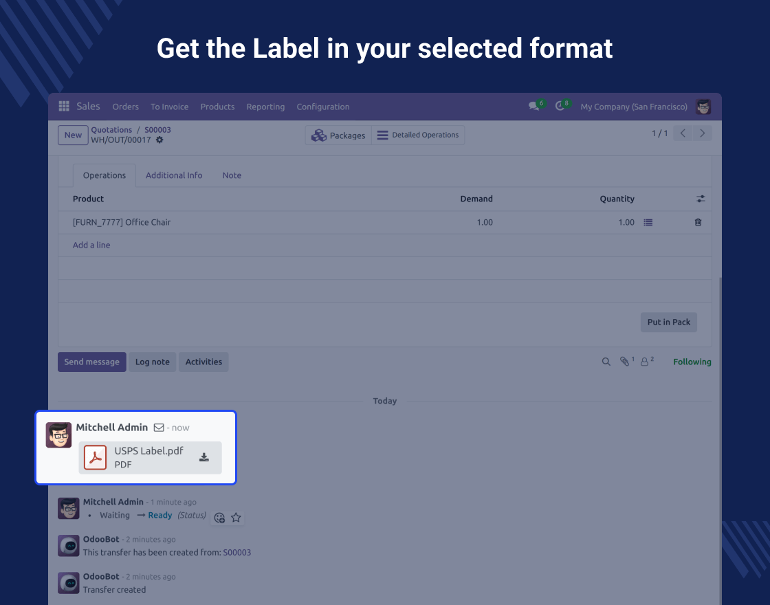 Odoo USPS Shipping Integration OAuth 