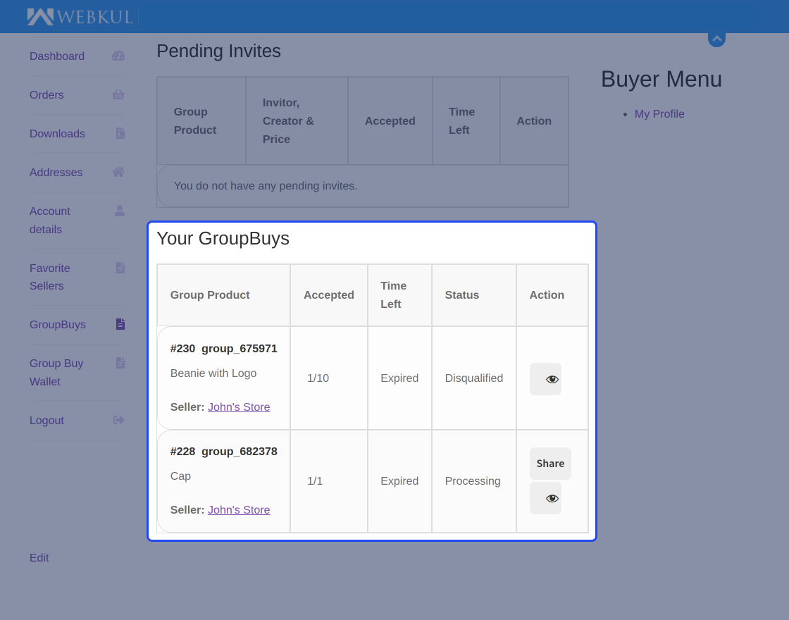 Multi Vendor Group Buy for WooCommerce