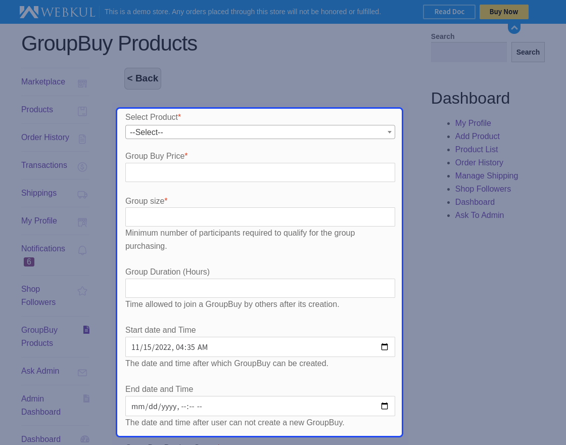 Multi Vendor Group Buy for WooCommerce