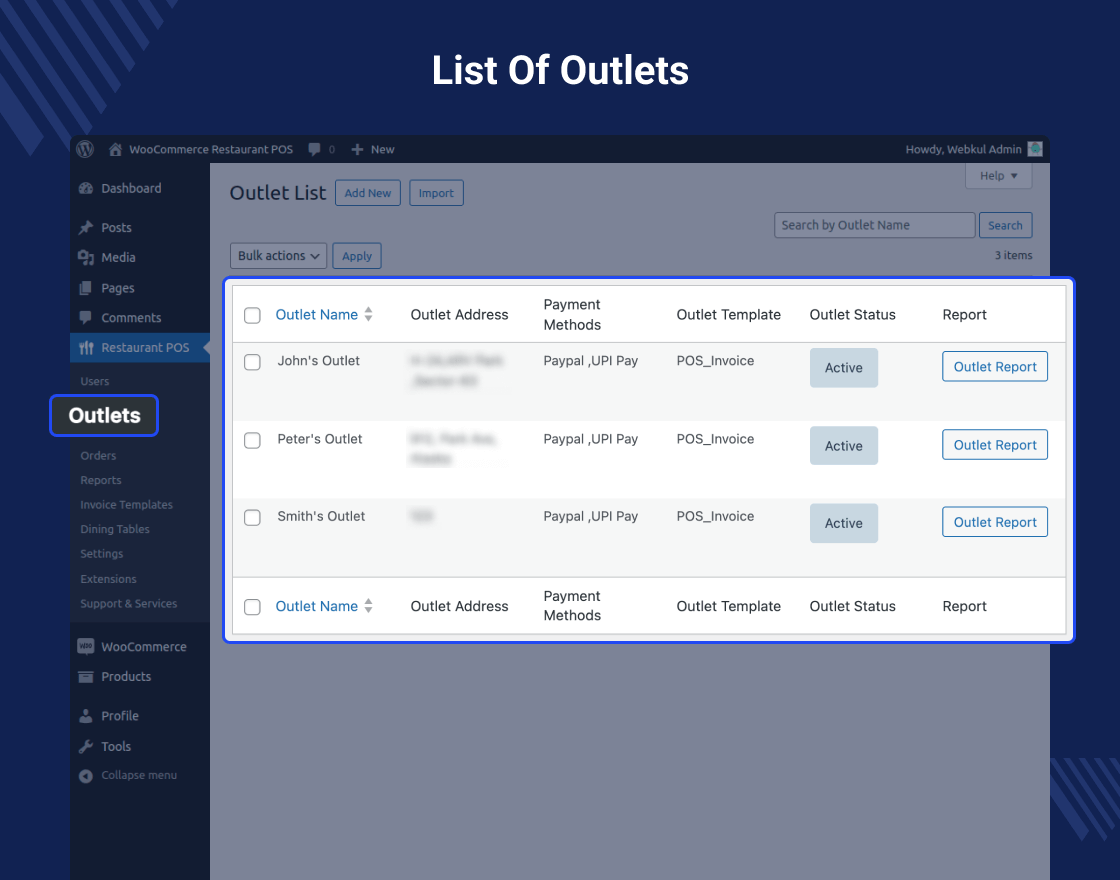 WooCommerce Restaurant Point of Sales System