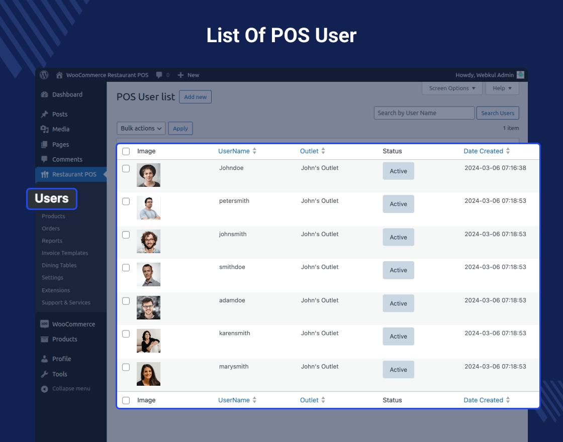 WooCommerce Restaurant Point of Sales System