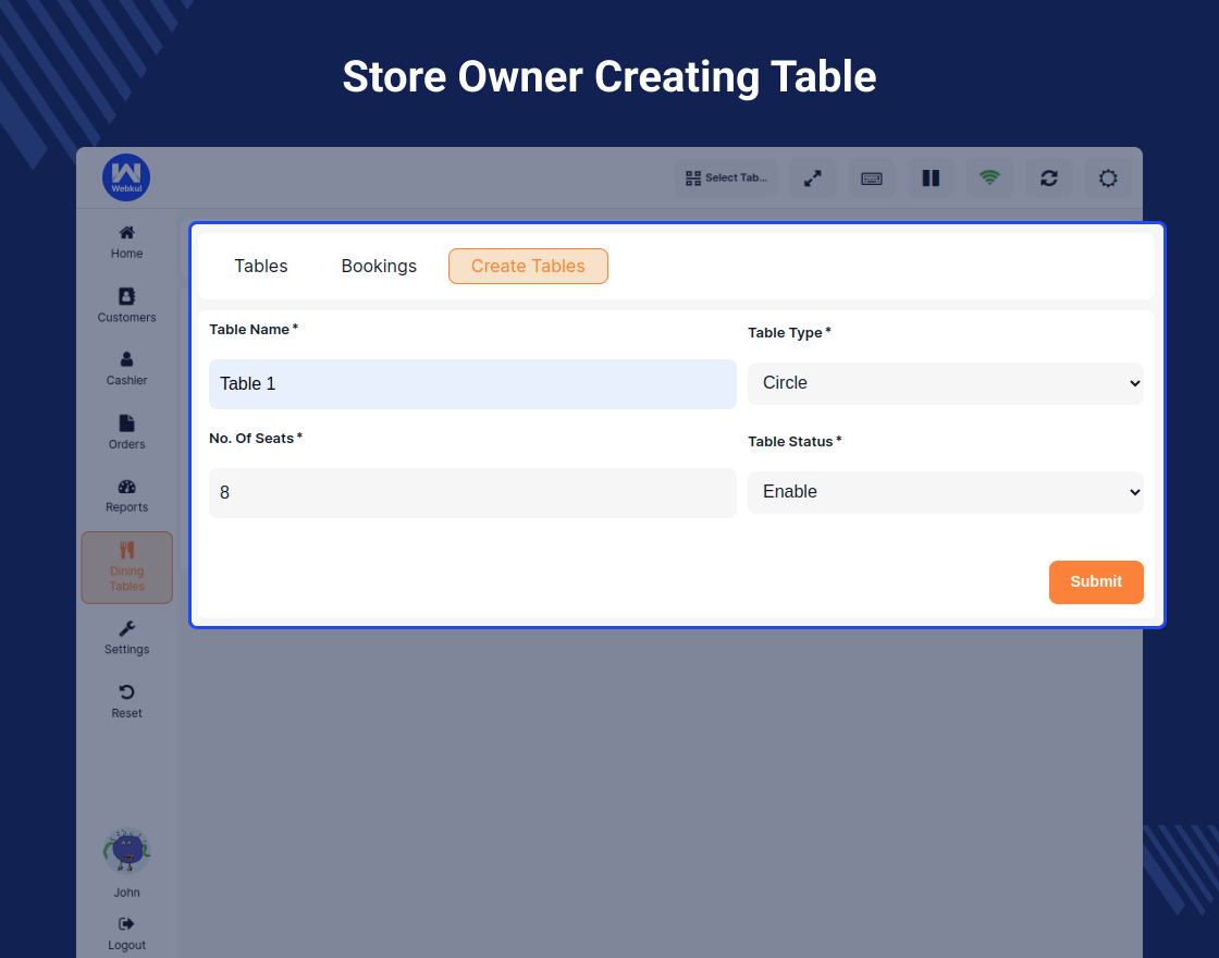 WooCommerce Restaurant Point of Sales System