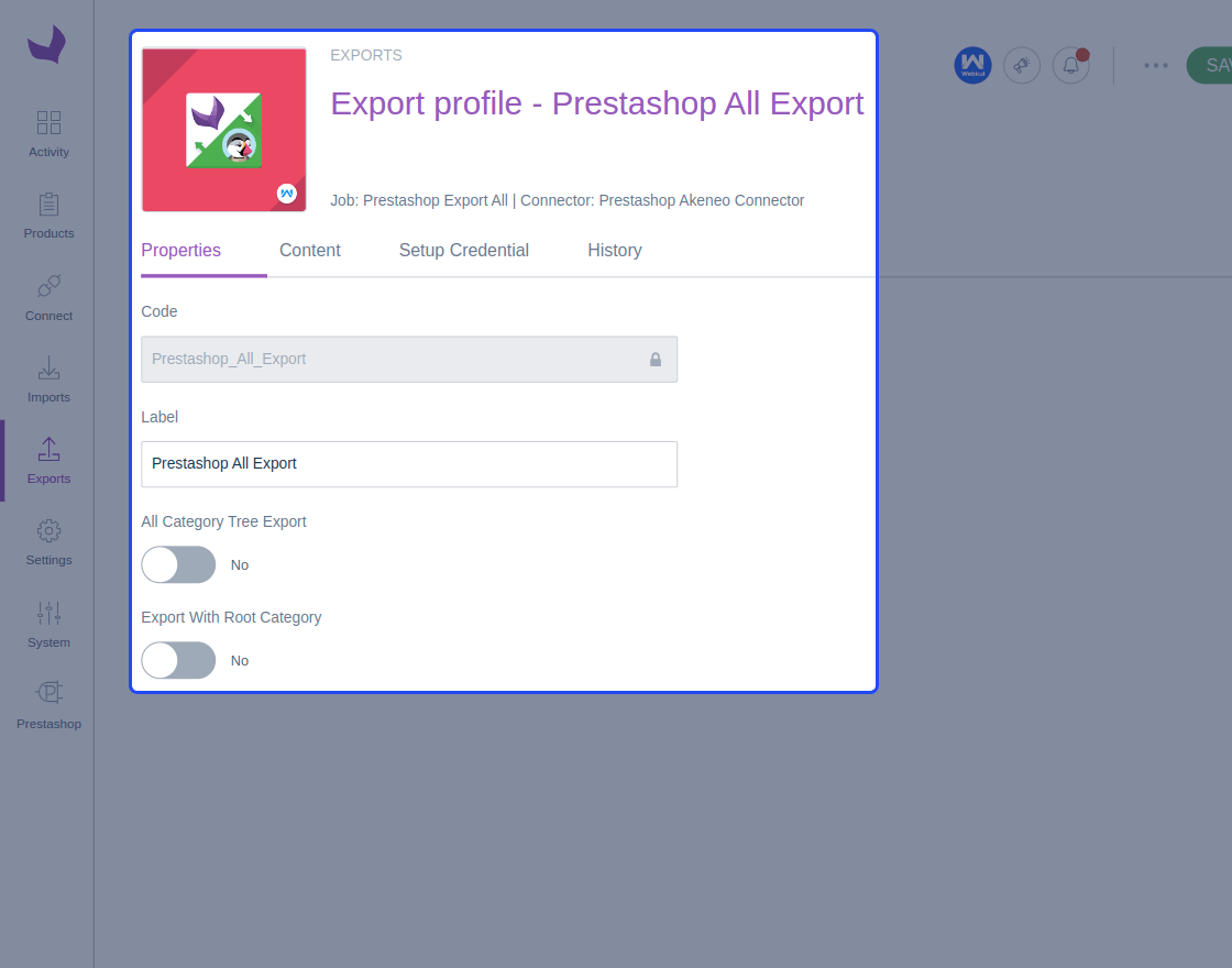 PrestaShop Akeneo Connector