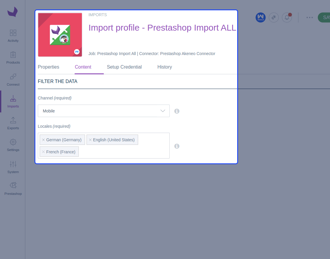 PrestaShop Akeneo Connector
