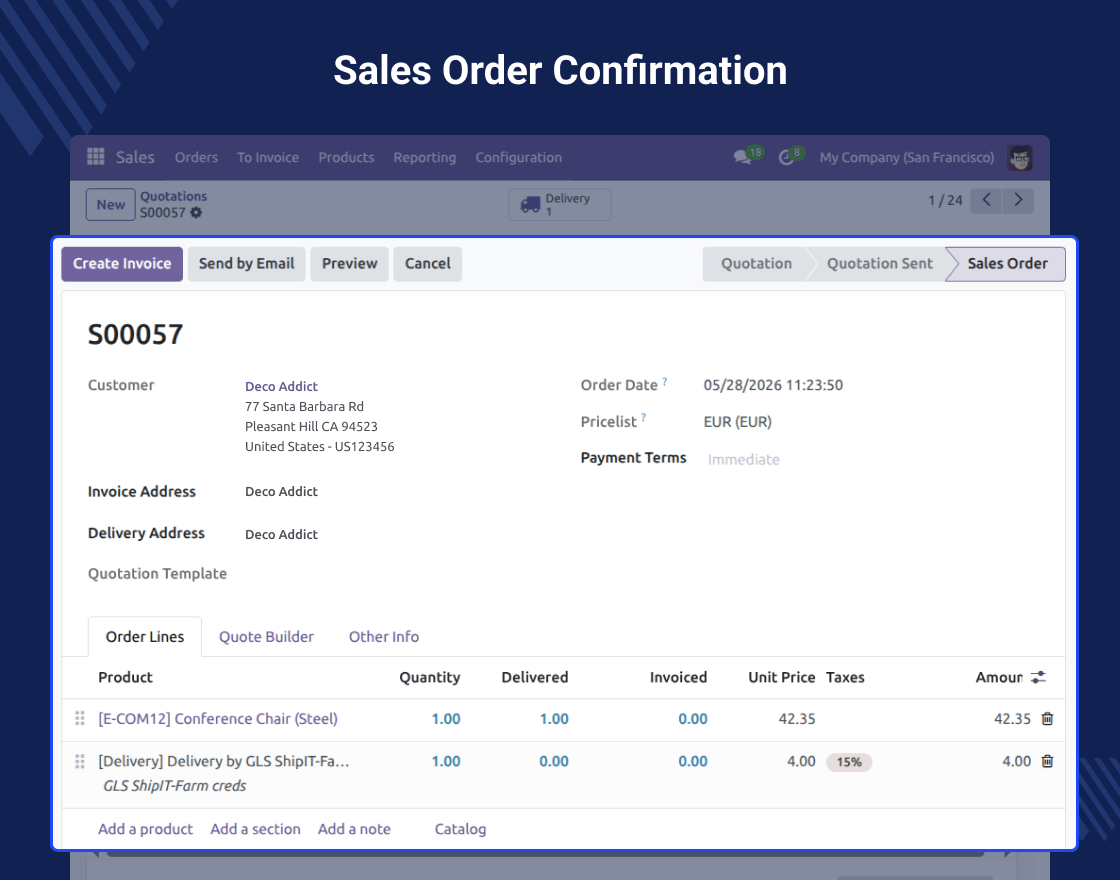 Odoo GLS ShipIT-Farm Shipping Integration (Europe)