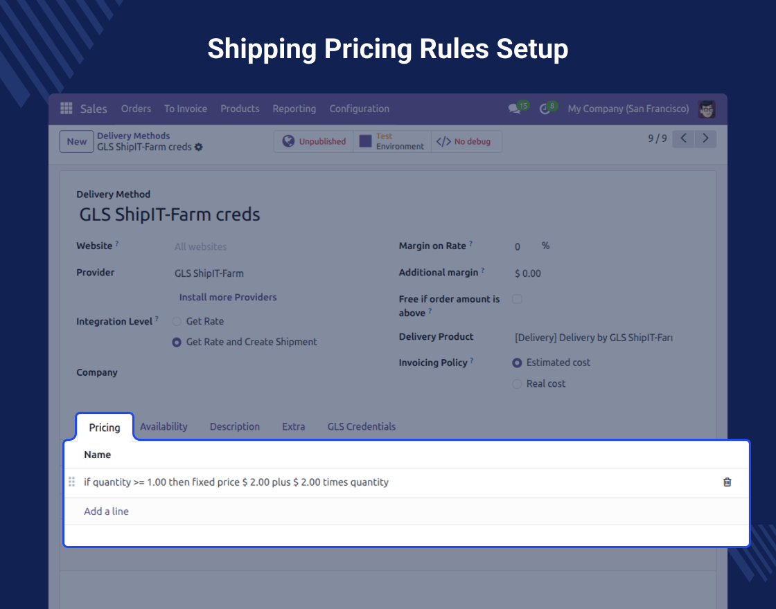 Odoo GLS ShipIT-Farm Shipping Integration (Europe)