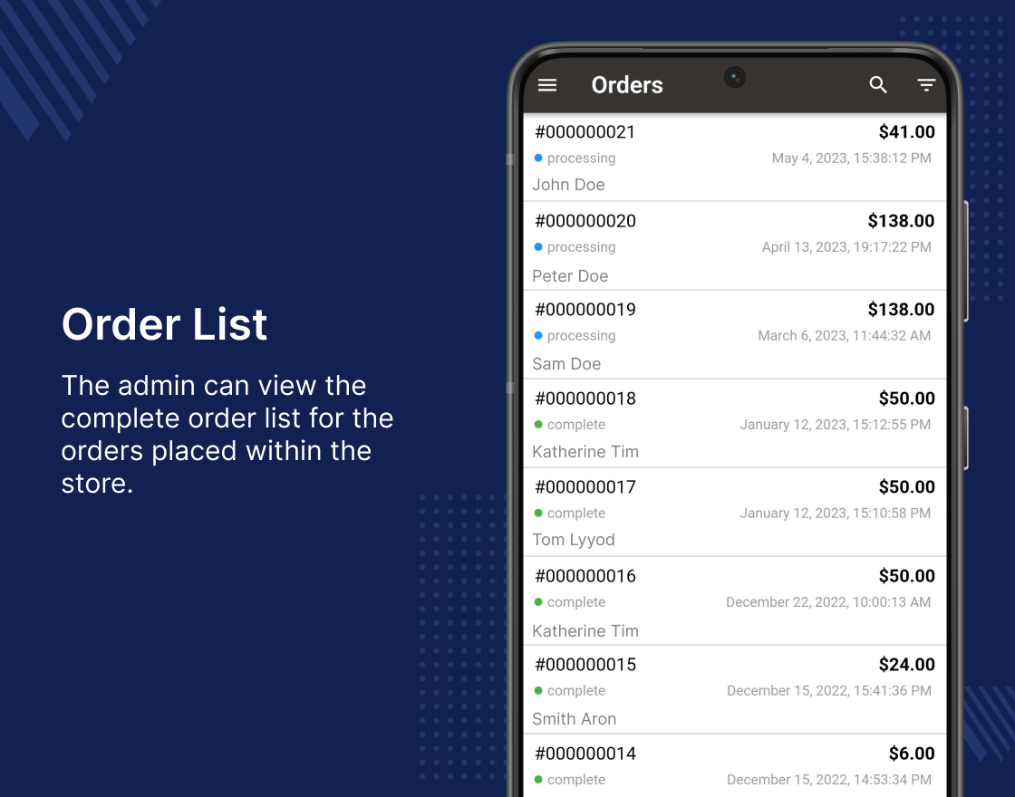 Magento 2 Backoffice Mobile App