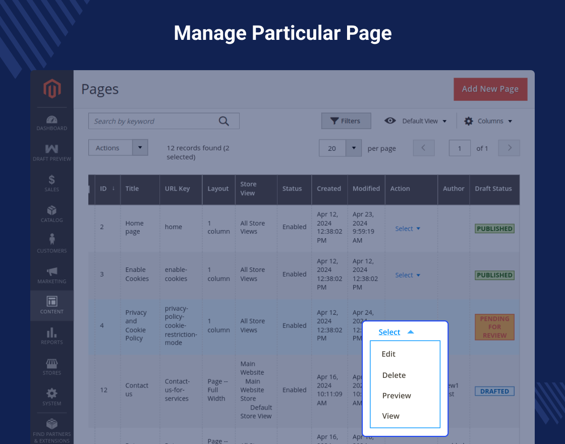 Magento 2 Draft Preview Extension