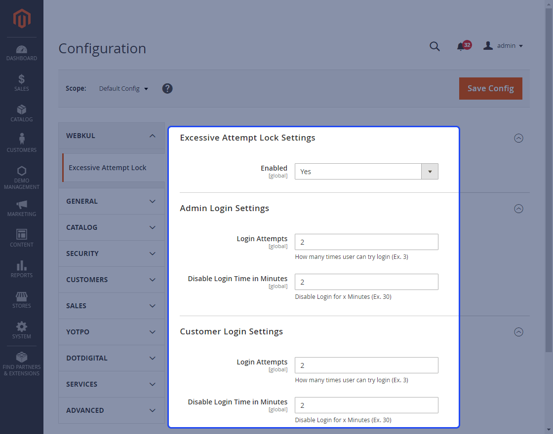 Excessive Attempt Lock for Magento 2