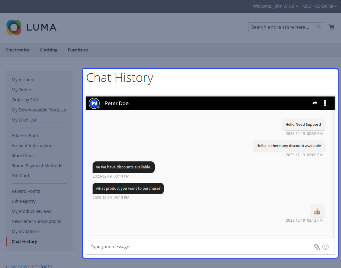 Magento 2 Live Chat Extension