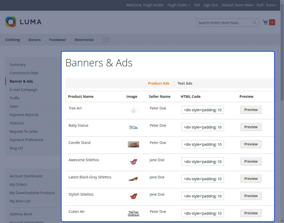 Magento 2 Marketplace Affiliate System