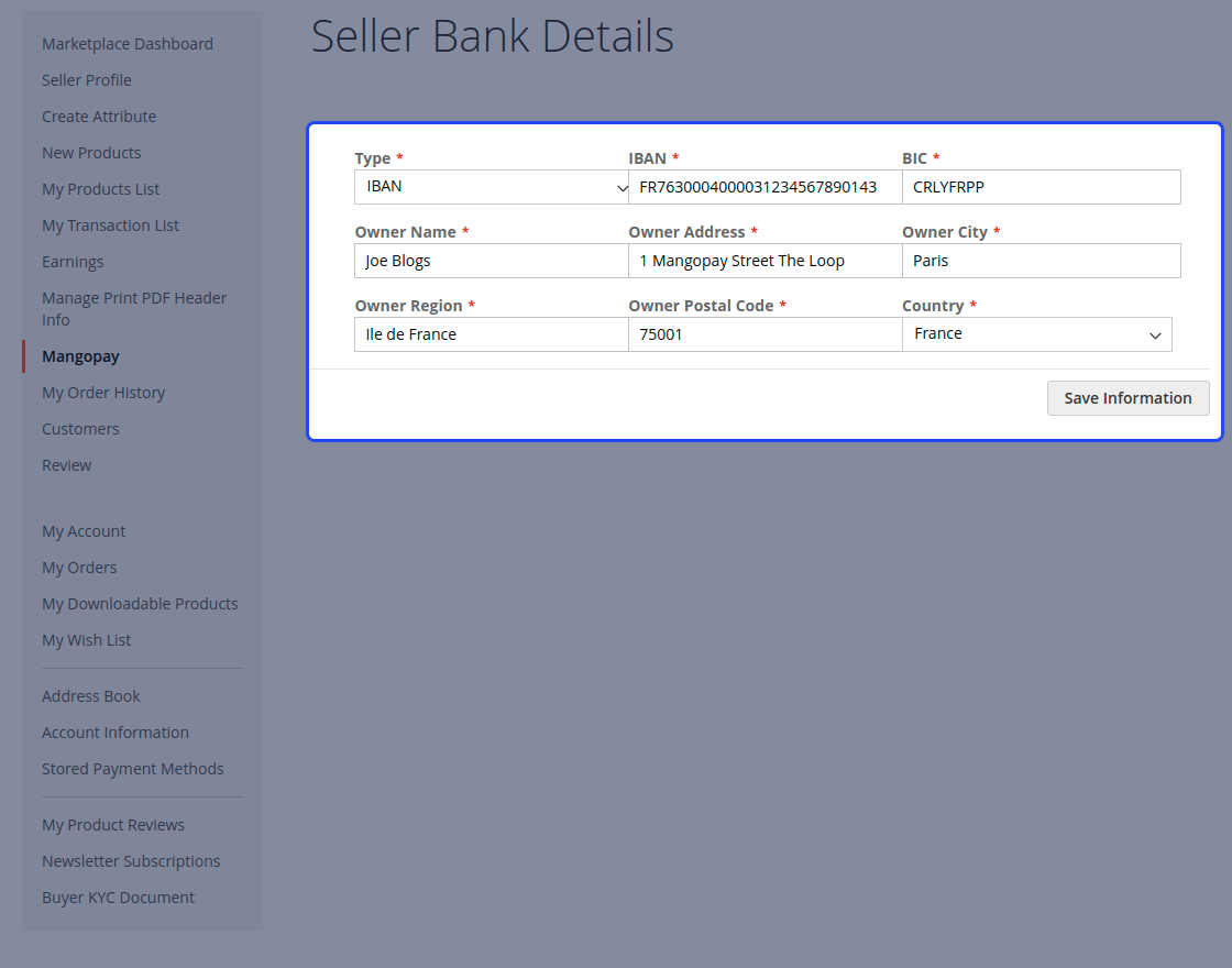 Magento 2 MangoPay Payment Gateway Marketplace Add-on
