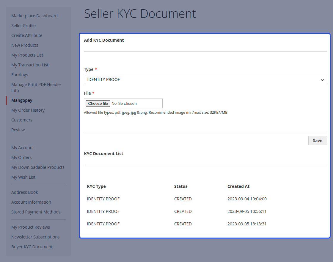 Magento 2 MangoPay Payment Gateway Marketplace Add-on