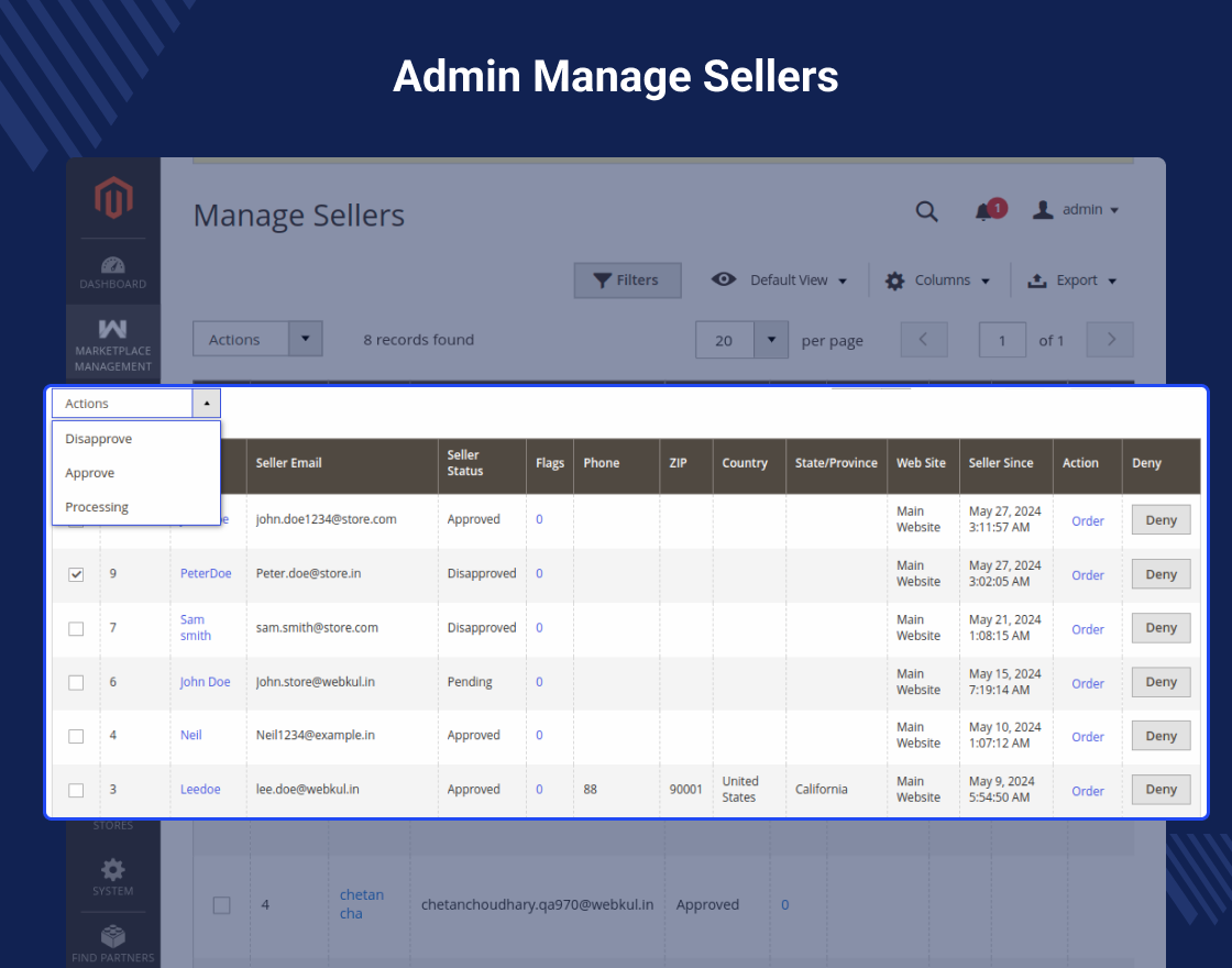 Marketplace Multi Vendor Module for Magento 2