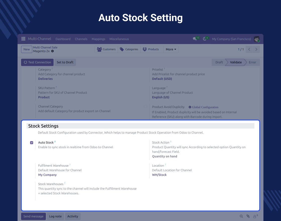 Multi Channel Magento 2.x Odoo Bridge(Multi Channel-MOB)