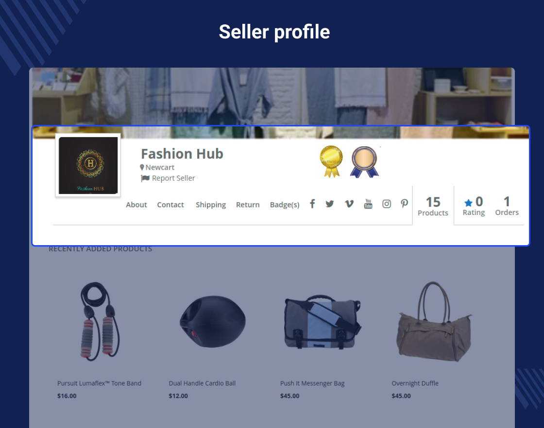 Magento 2 Seller Badge Marketplace Add-on