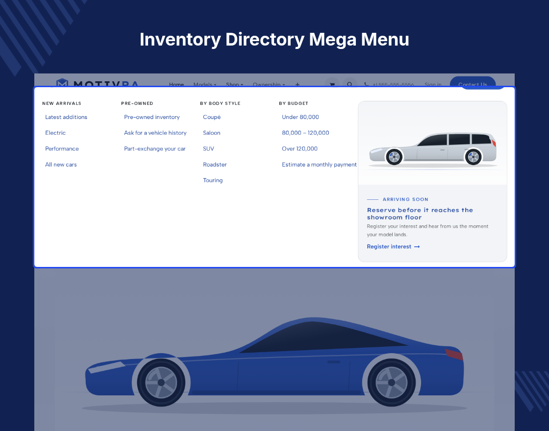 Odoo Motivra Automotive and Car Dealership Theme