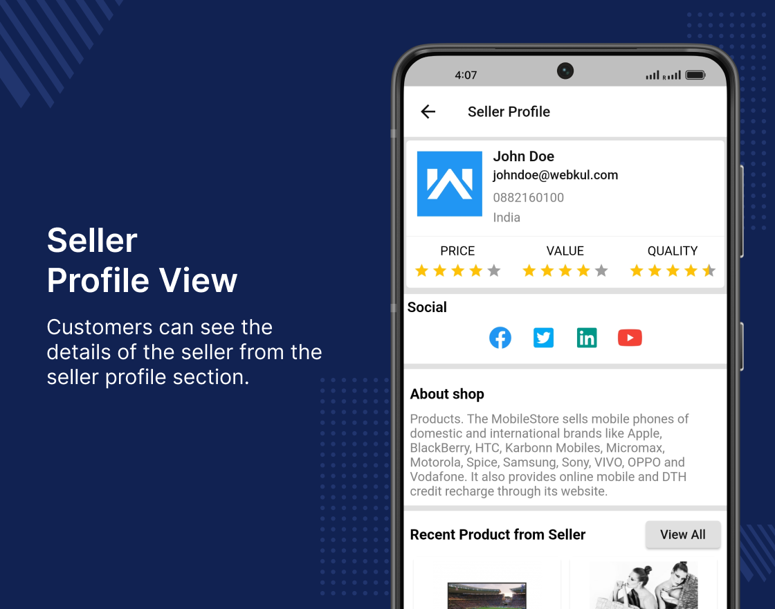 Multi Vendor Mobile App for WooCommerce