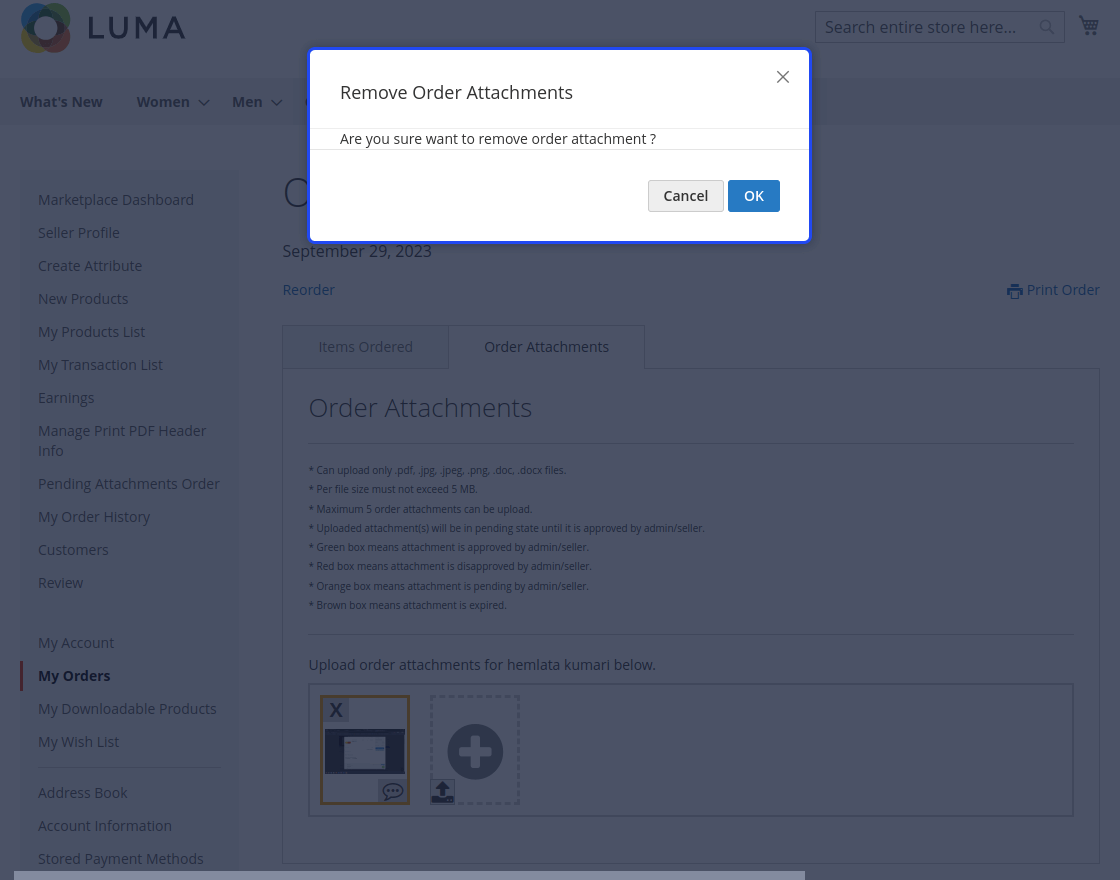 Magento 2 Multi Vendor Order Attachments 