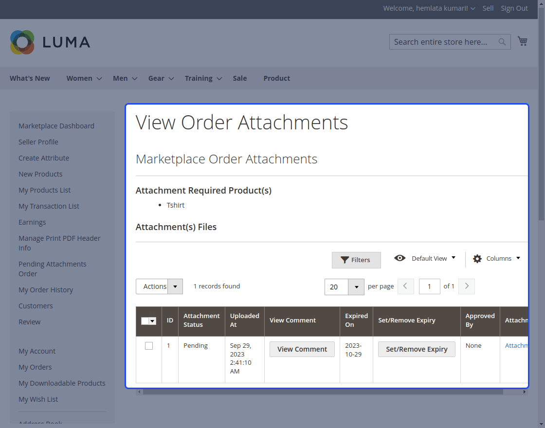 Magento 2 Multi Vendor Order Attachments 