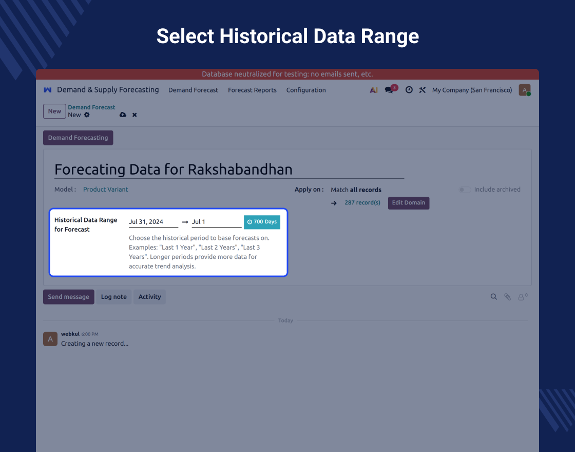 Odoo Demand and Supply Forecasting