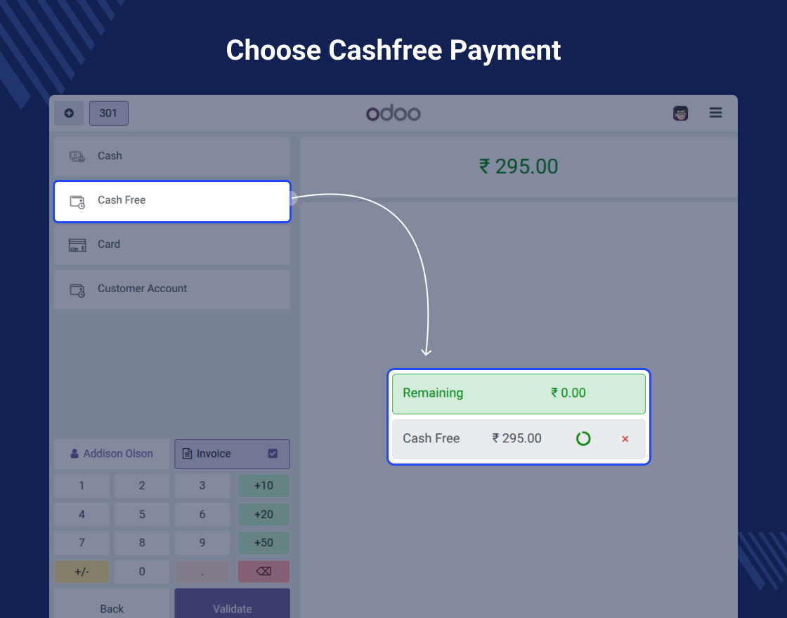 Odoo POS Cashfree Payment Acquirer