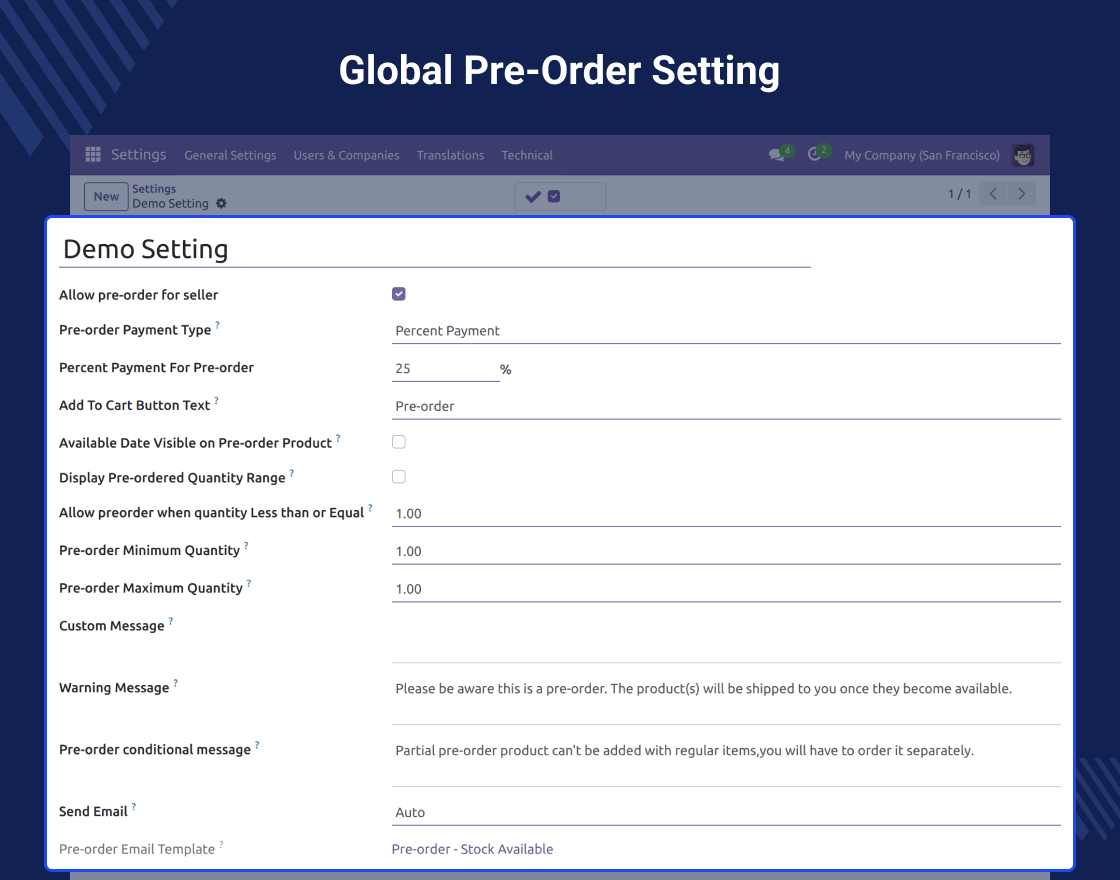 Odoo Marketplace Pre-Order