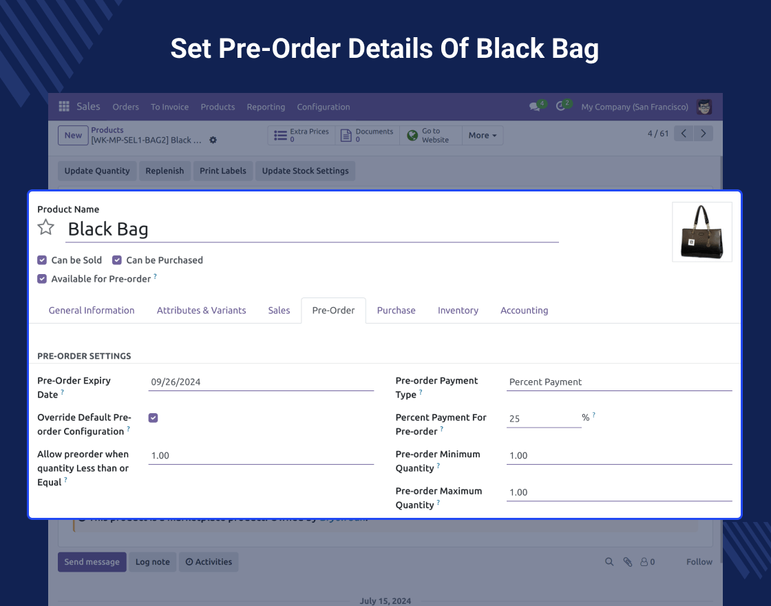 Odoo Marketplace Pre-Order