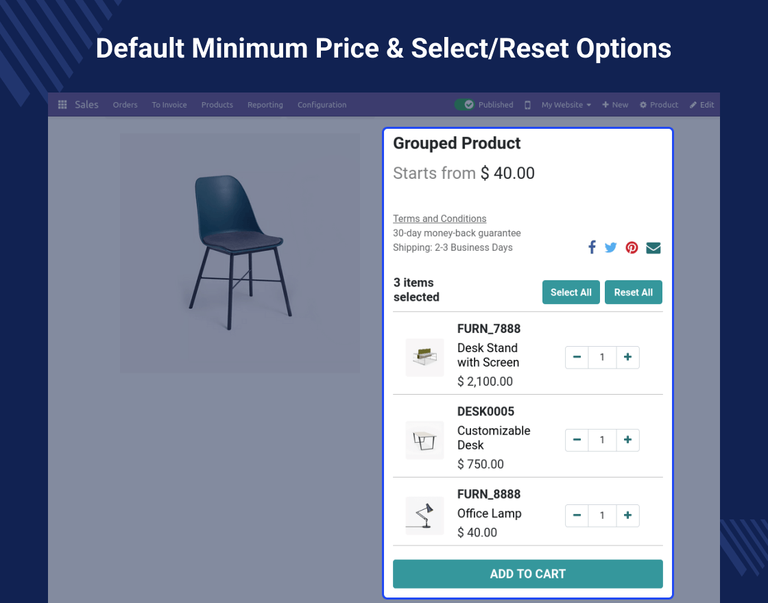 Odoo Website Grouped Product
