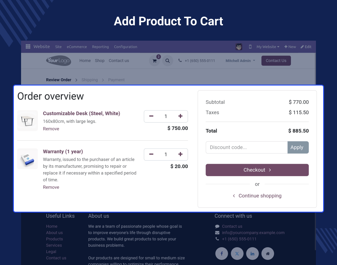 Odoo Website Klarna Payment Acquirer
