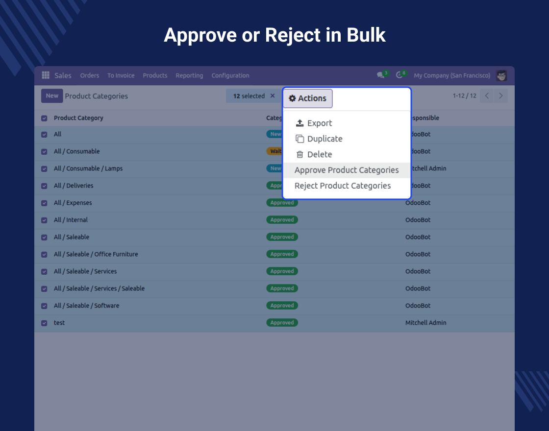 Odoo Advance Catalog Approval Management