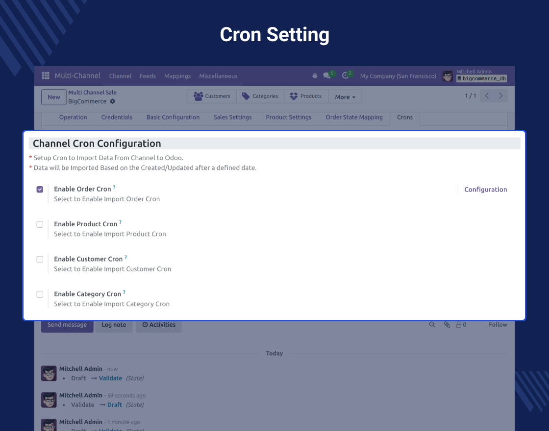 Odoo BigCommerce Connector