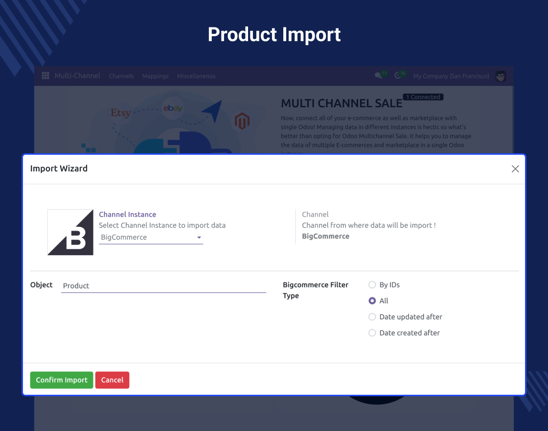 Odoo BigCommerce Connector