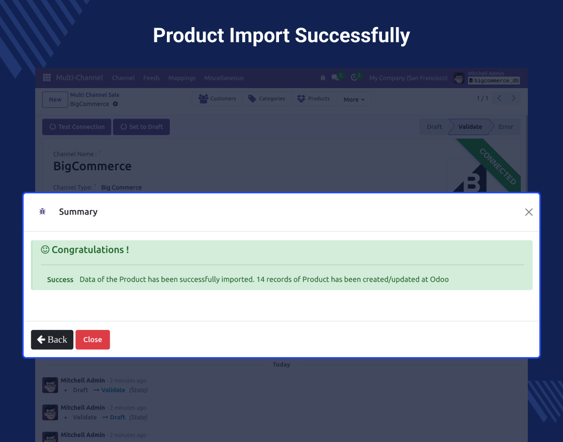 Odoo BigCommerce Connector