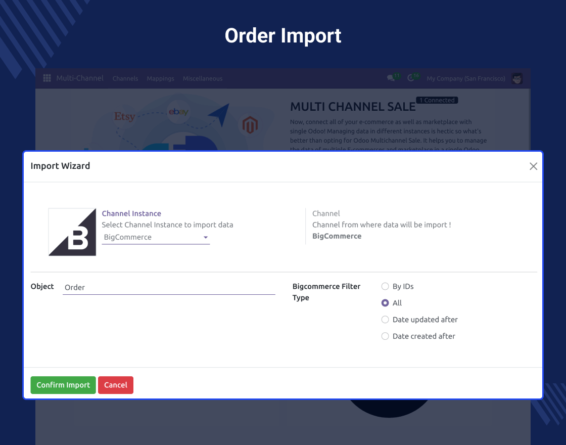 Odoo BigCommerce Connector