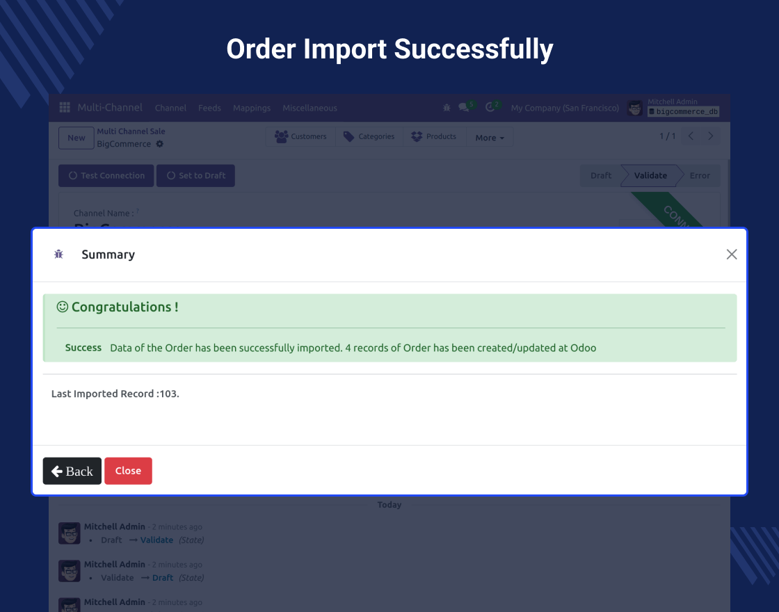 Odoo BigCommerce Connector