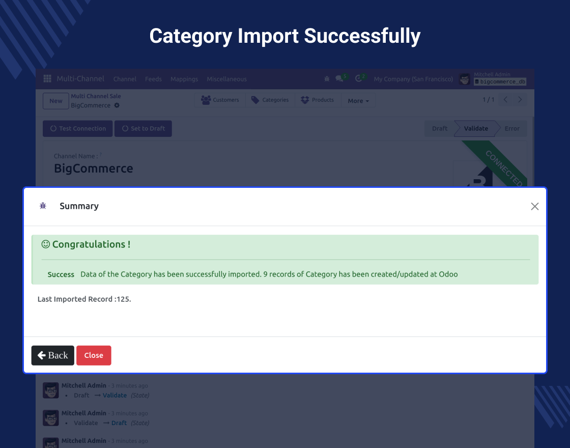 Odoo BigCommerce Connector