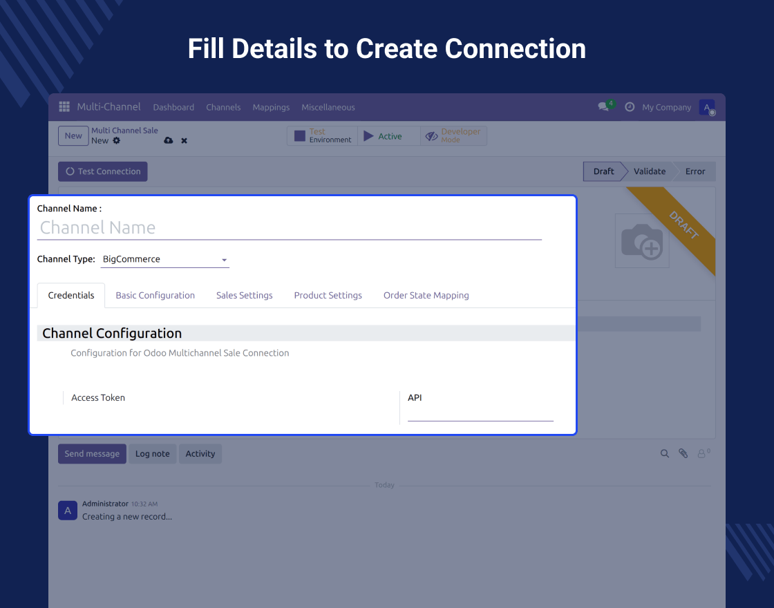 Odoo BigCommerce Connector