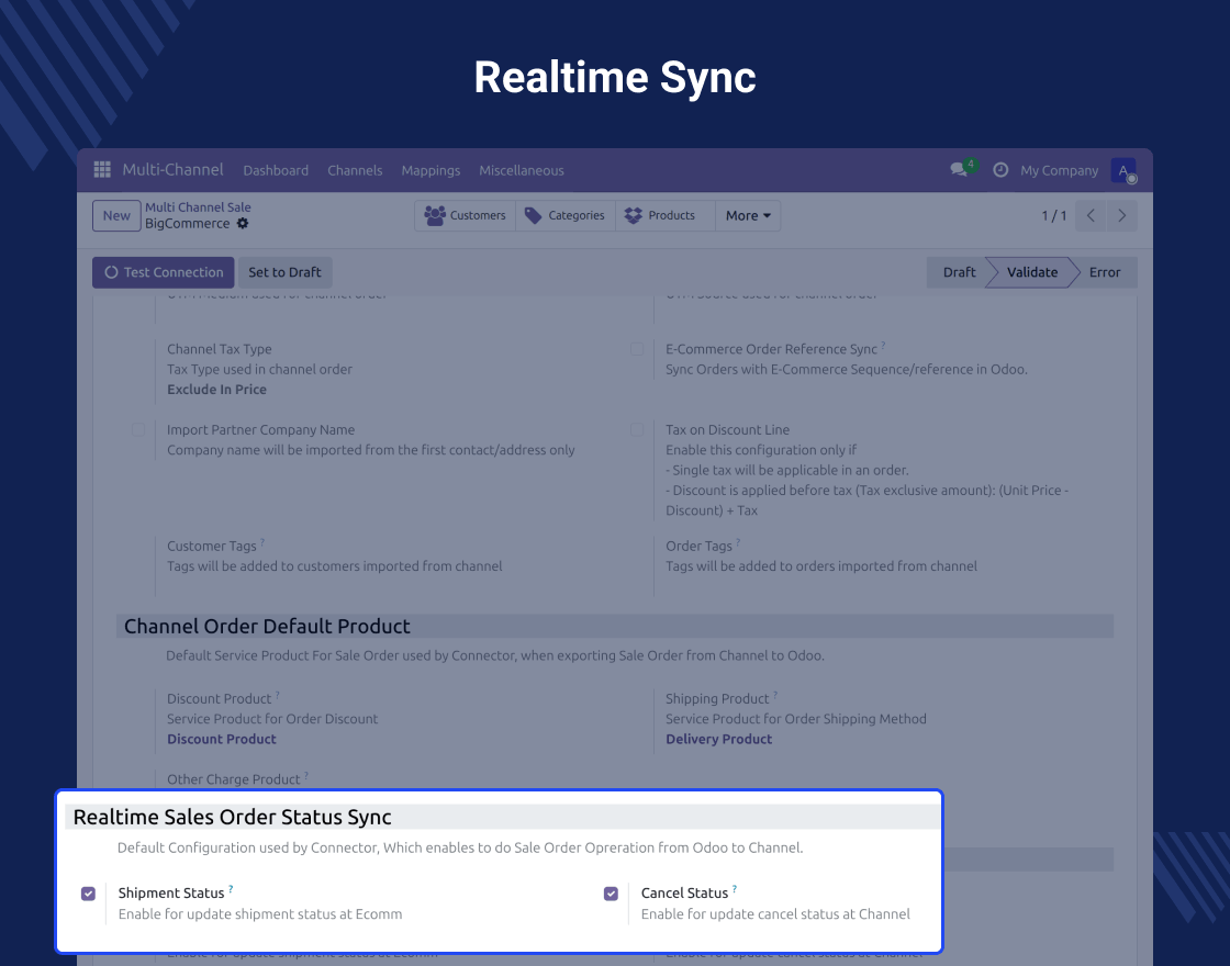 Odoo BigCommerce Connector