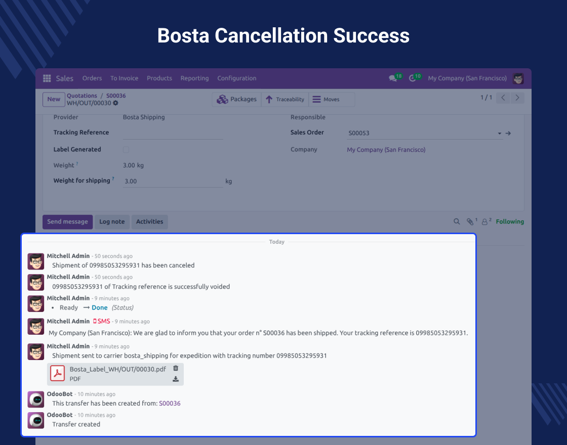 Odoo Bosta Shipping Integration